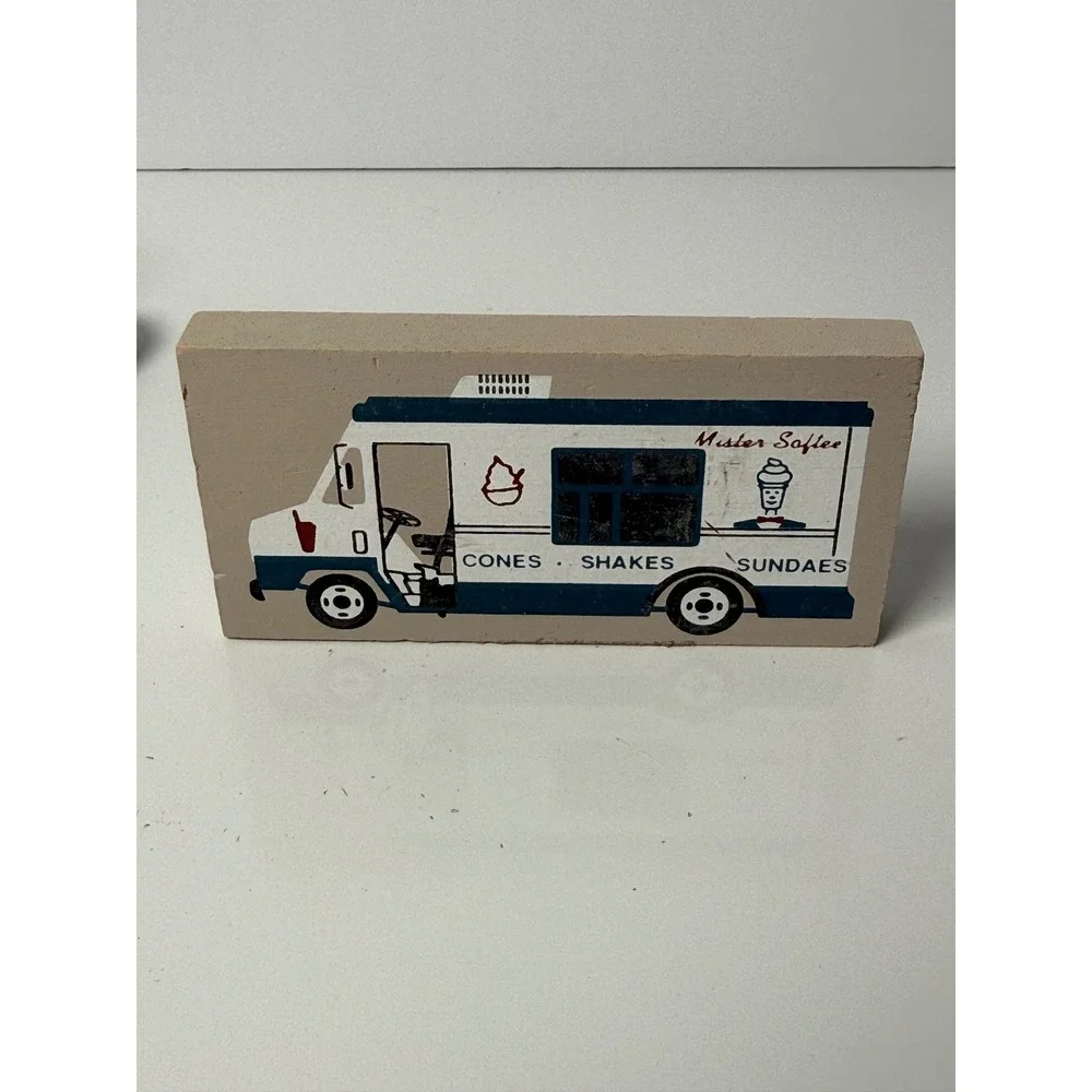 Mister Softee Ice Cream Truck ~ Faline Cat's Meow Shelf Sitter Accessory